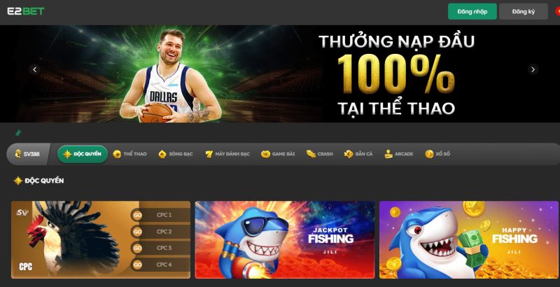 Có thể chơi game tại E2bet qua đâu?